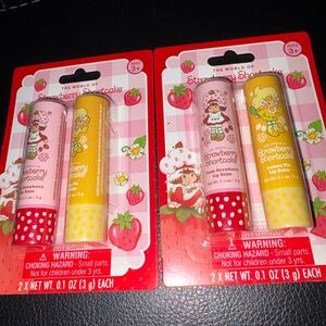 Strawberry Shortcake Lip Balm & Gloss Set - Pink and Yellow